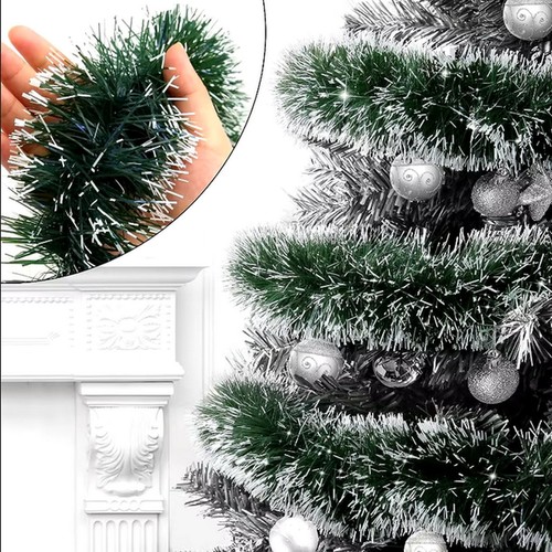 Weihnachtsgirlande grün weiss - weihnachtsgirlande, grün-weiss