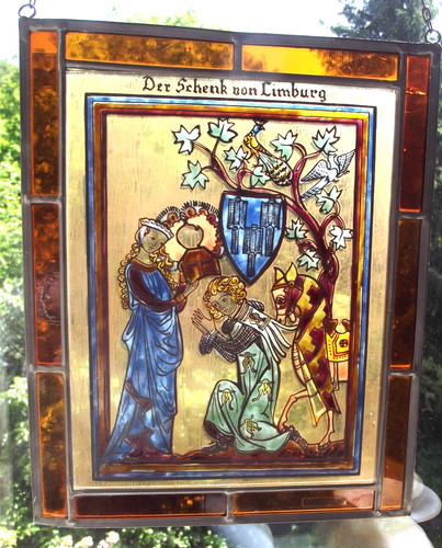Fensterbild hinterglasmalerei - fensterbild,