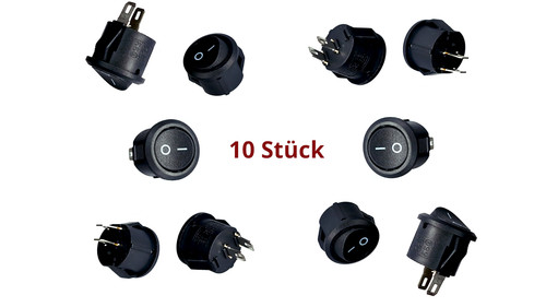 10x mini kippschalter snap - 10x,