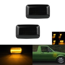 2x Schwarz LED Seitenblinker