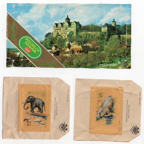 Alte schokolade verpackung - 4x,