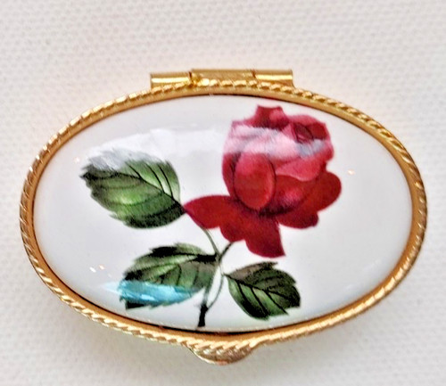 Pillendose rose porzellan - pillendose;,