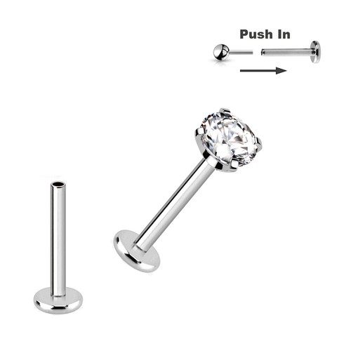 0mm titan stecksystem labret - 1,0mm,