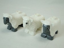 3 x Lego Duplo Figur Schaf 