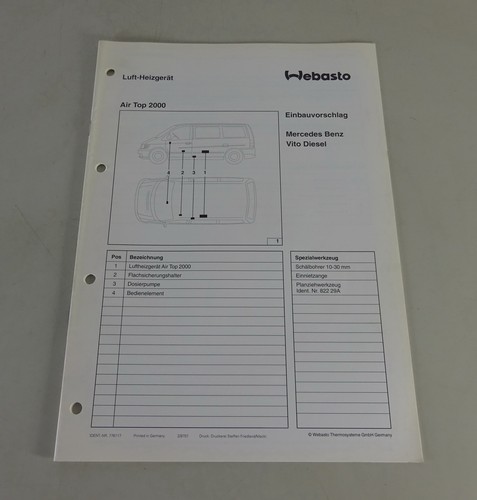 Einbauanleitung webasto - einbauanleitung,