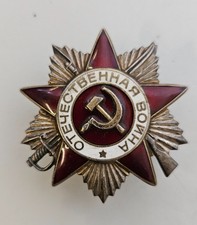 Orden des Vaterländischer Krieg 2 Kl. Sowjetunion UdssR  Silber, Original 