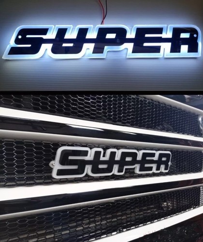 Led weiß super - zeichen, 3d