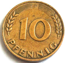 10 Pfennig BRD 1949 F selten