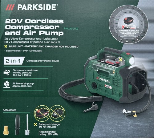 Parkside akku kompressor - 20,