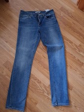 Jeans Levi's 712 Slim Fit Damen Gr 30/34 Blau Used Look