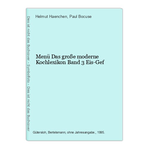 Menü das große moderne - menü,