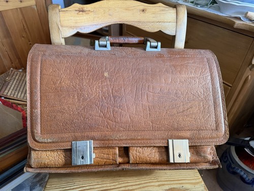 Alte ddr ledertasche - alte,