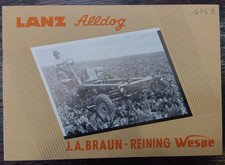 Original Lanz Alldog / Reining Wespe - Geräteträger - Prospekt
