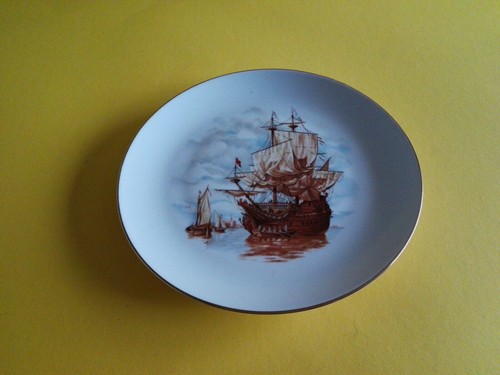 Wandteller altes schiff kogge - wandteller,