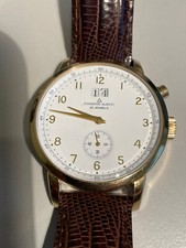 goldfarbene Dugena-Matic; Big Date, Großdatum, 40 mm, gebraucht