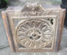 Antiker Gusseisen Wand Kohle