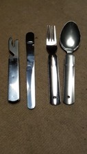 Essbesteck 4-Teilig Wehrmacht BW - Armee Camping Outdoor aus Pfadfinderzeit