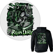 Biker Jacke Zip Hoodie Kapuze