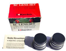 Kenko Tele-Weitwinkel-Set 2x Tele und 0,5x Weitwinkel Adapter Konverter 