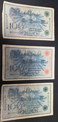 Reichsbanknote 100 mark - 3, x