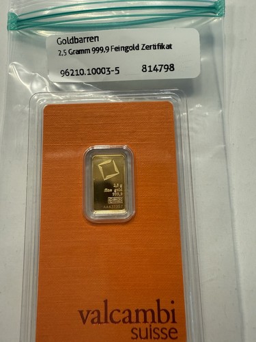 Goldbarren gramm von - goldbarren, 2,5