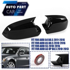 2x Schwarz Flügelspiegel Abdeckung Für Audi A3 8P A4 A5 B8.5 S5 RS3 RS4 RS5
