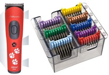 AESCULAP AKKURATA AKKU SCHERMASCHINE + EDELSTAHL AUFSCHIEBEKAMM - SET 0,5-25 MM