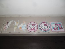 6 Stück Kinder Wandtattoo Disney Prinzessinnen/Hello Kitty KinderzimmerAufkleber