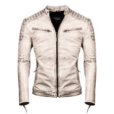 PAULGOS Herren Lederjacke Echtes Leder Jacke Echtleder Übergangsjacke Design 2