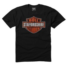 Staffordshire Bull Terrier T-Shirt Pitbull Biker SBT Staffbull Dept S-5XL
