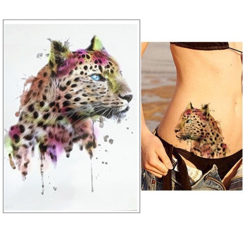 Temporäres tattoo tiger bunt - tiger,