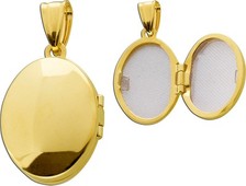 Medaillon Anhänger Gelbgold