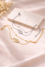 Edelstahl Armband Damen Gold