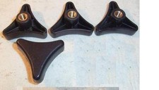 vier Stück - Knebelmutter M8-Gewindebuchse, Stern Form  / lesen + Bild  ansehen