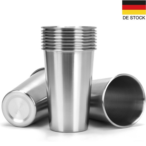 8stk schnapsglas aus edelstahl - schnapsglas,