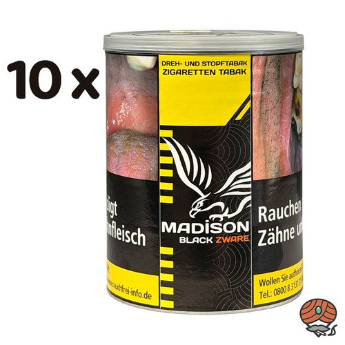 Madison black schwarz 10x 120g - black/schwarz,