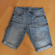 Herren Jeans Short G Star Raw 3301 Straight in blau in Größe 29