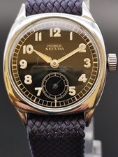 Huber Secura Militäruhr 30er Jahre Stahl