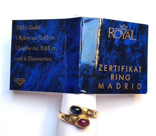 Damen ring gold 585 - ring, mit