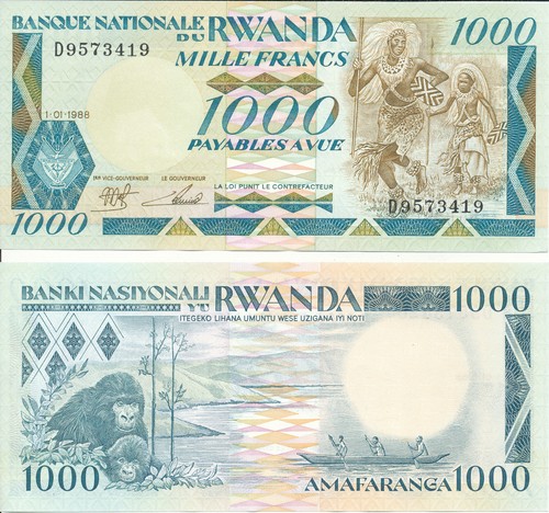 Rwanda ruanda 1000 francs - 1000,
