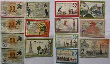 7 Banknoten Notgeld Gemeinde