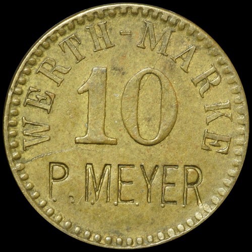 Wertmarke pfennig - wertmarke:, 10