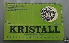 altes DDR Bier Etikett -