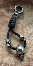 Schlüsselanhänger Thor Skull Schädel Rocker Paracord Biker Harley Freya J5.11