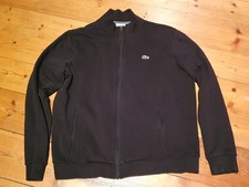Lacoste Zip Sweatjacke / Trainingsjacke  / Schwarz - Gr. 6 / XL
