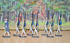 antike Zinnfiguren - Grenadiere - Fabrikbamalung - alte Offizin