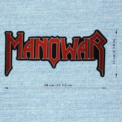 Manowar big embroidery patch - -,