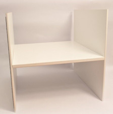 Kallax Einsatz weiß mit einem Boden 33x33 cm herausnehmbar Montage ohne Werkzeug