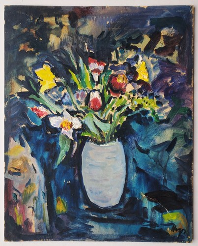 Gemälde öl stillleben blumen - stillleben,