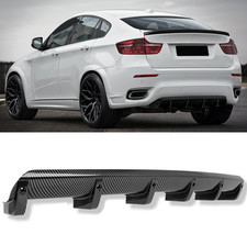 Heckspoiler Heckdiffusor Heck Ansatz Diffusor Carbon Optik für X6 E71 E72